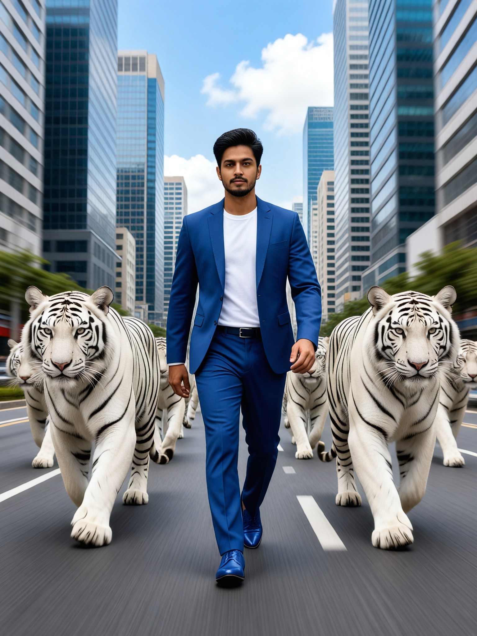 The White Tiger is behind image