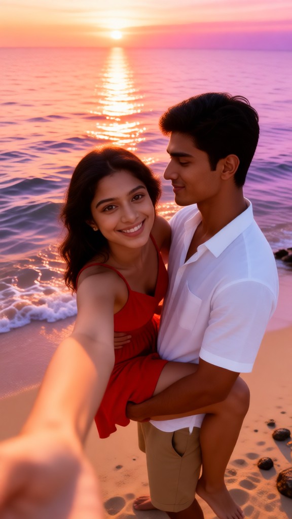 Kiss on the beach image