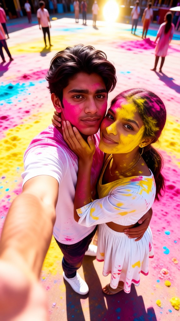 Holi with your lover image