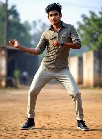Handsome guy dancing image