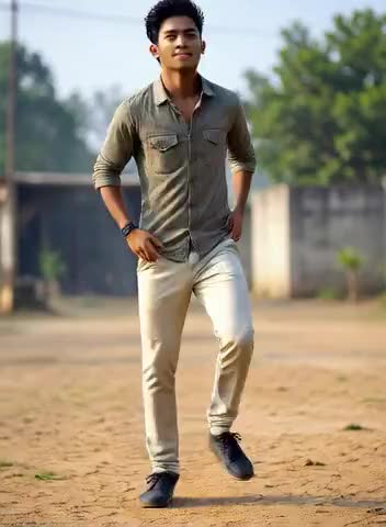 Handsome guy tap dancing image
