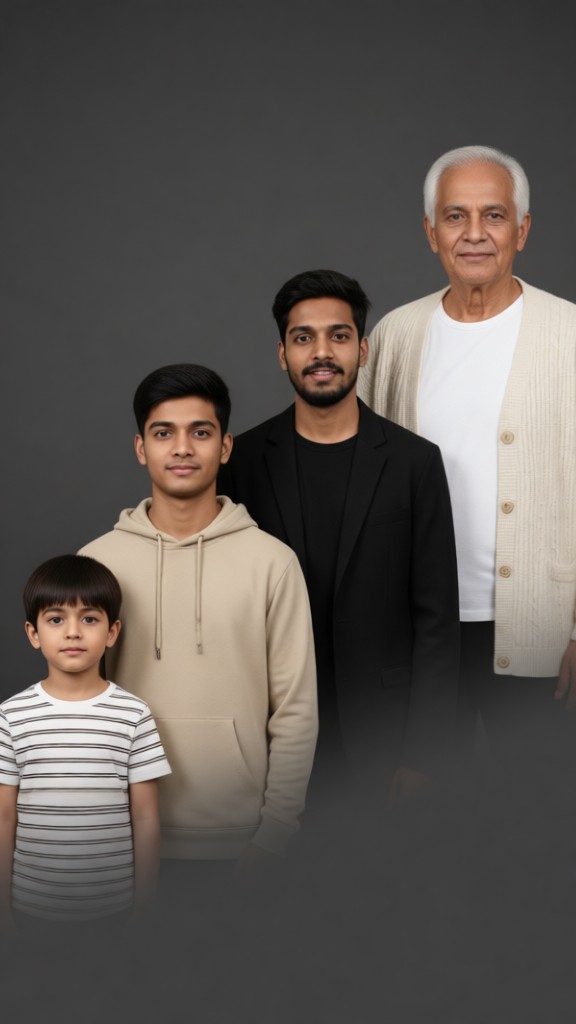 At four different ages. image