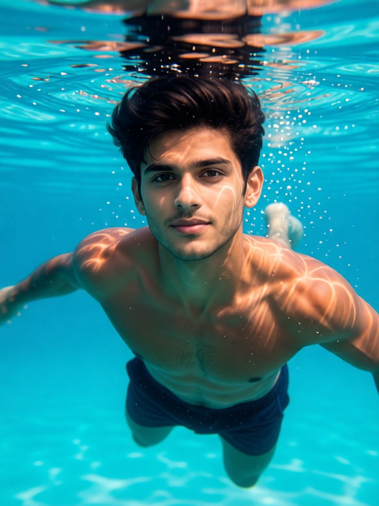 Wet bodied fierce man：01 image