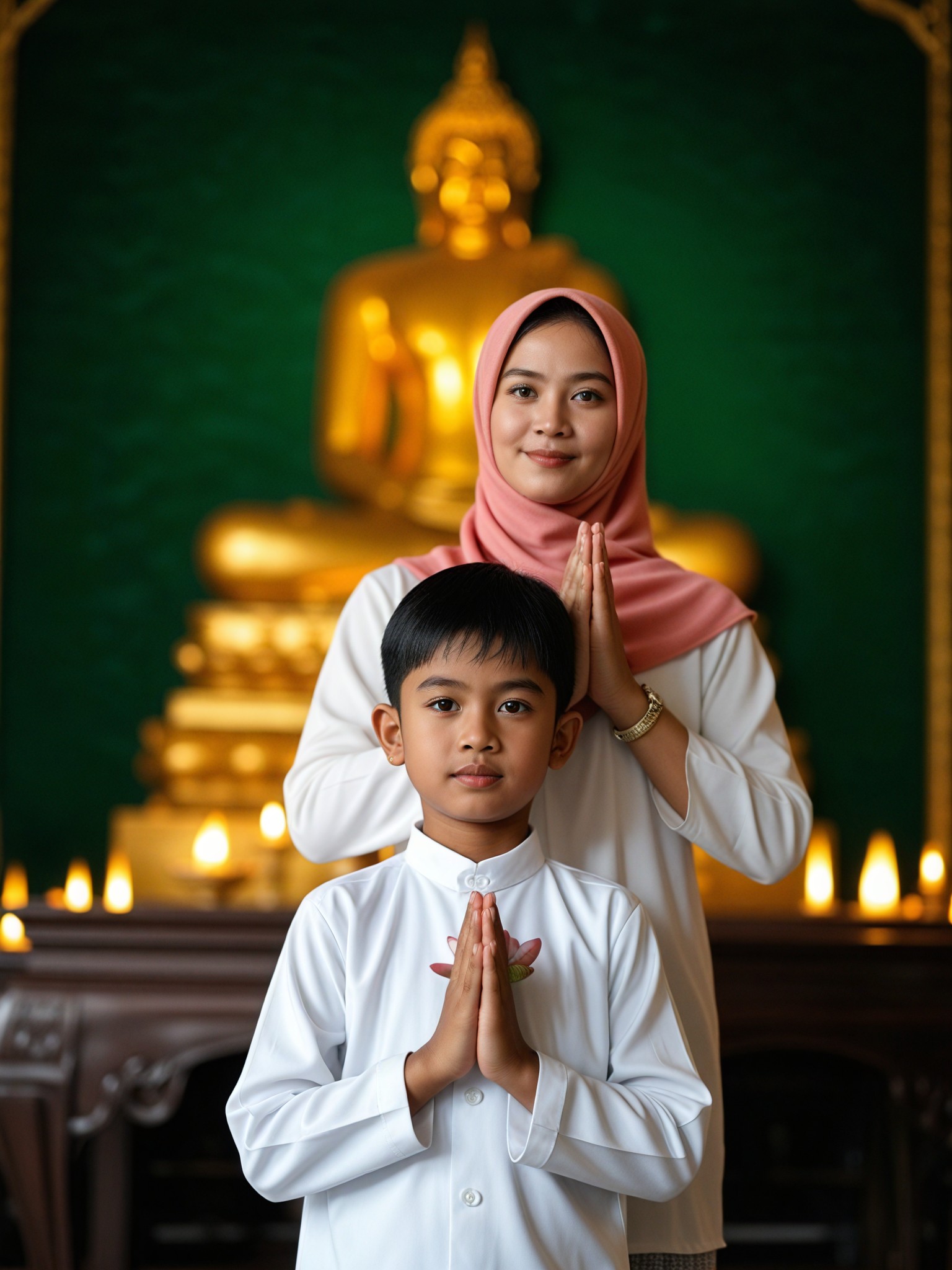 ParentChildBuddha_TwoMembers_1 Filter: AI-Generated Realistic Parent ...