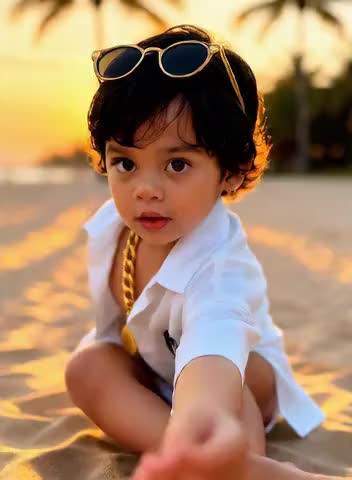 Baby's funny actions image