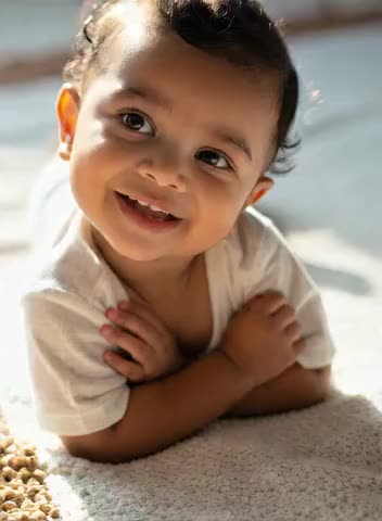 Baby funny lip sync image