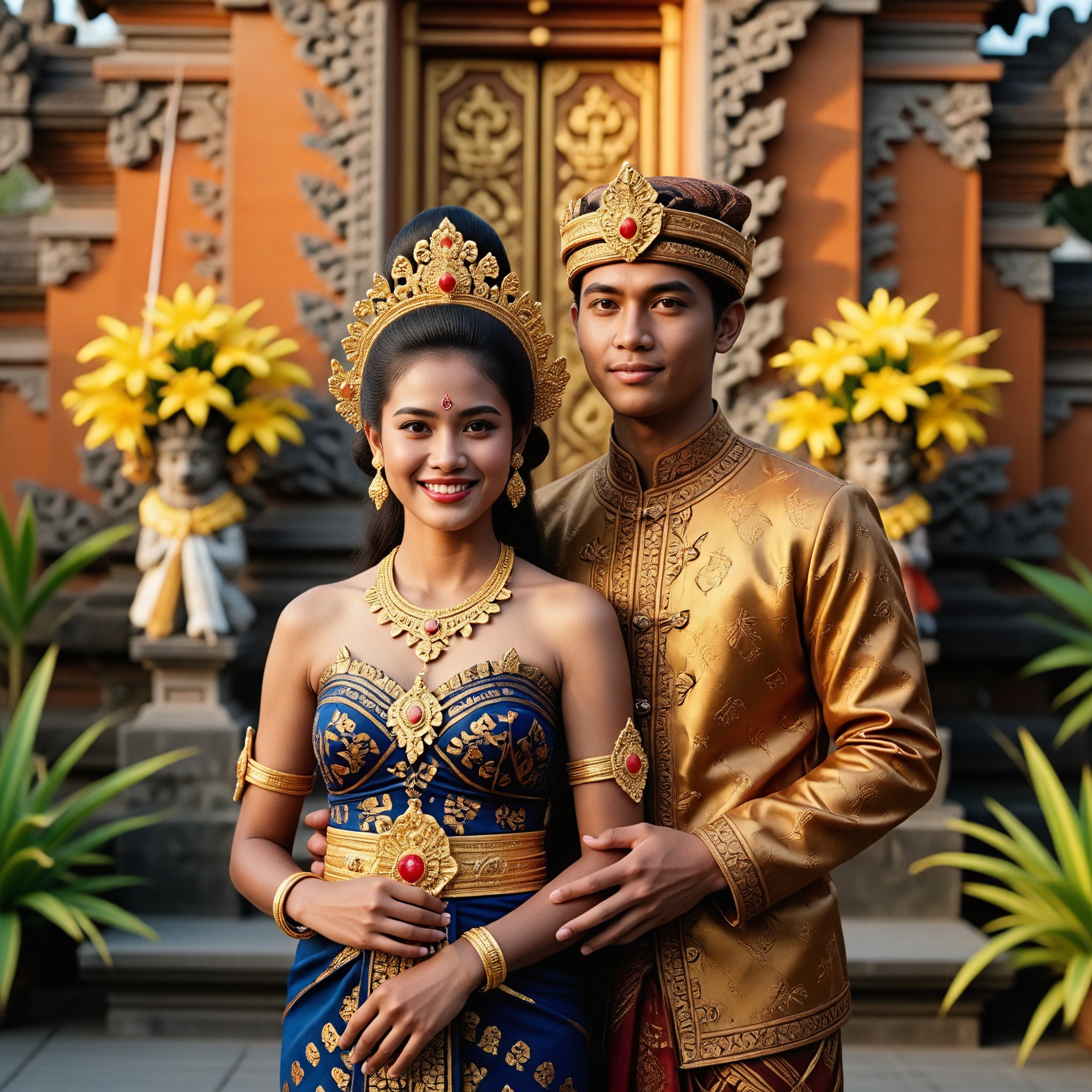 Bali Golden Bride Card image