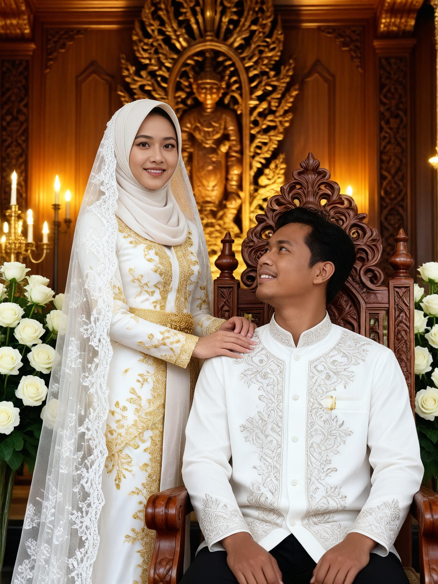 Javanese White Gold Couple image