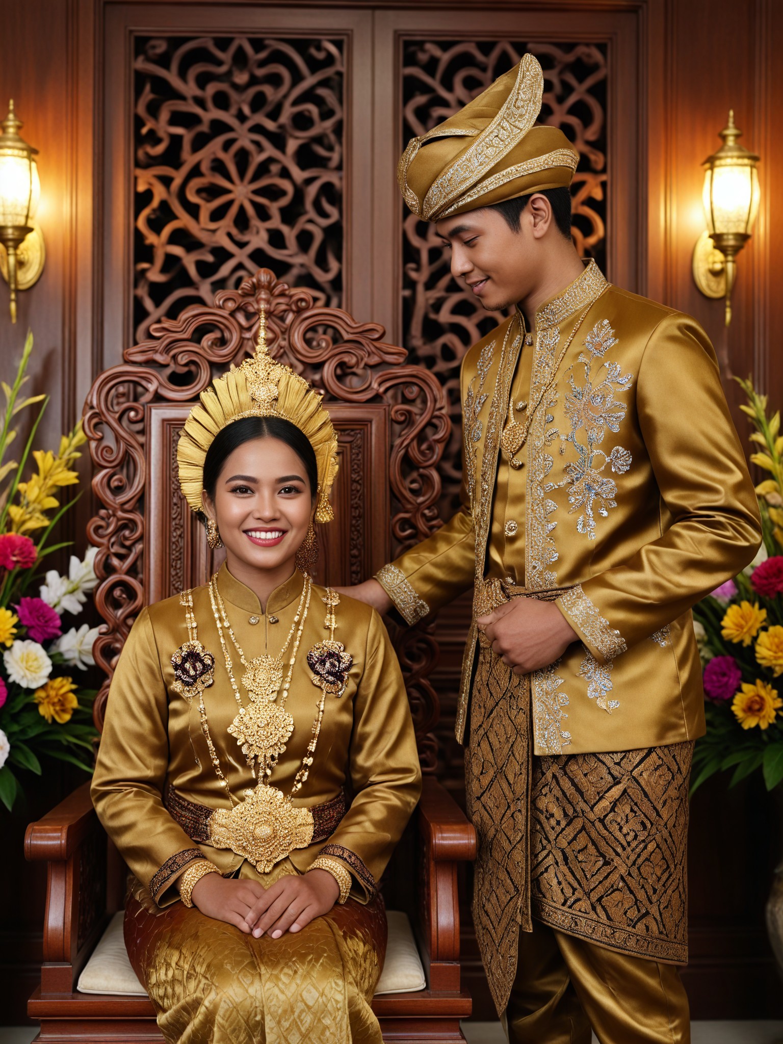 Wooden Throne Wedding image