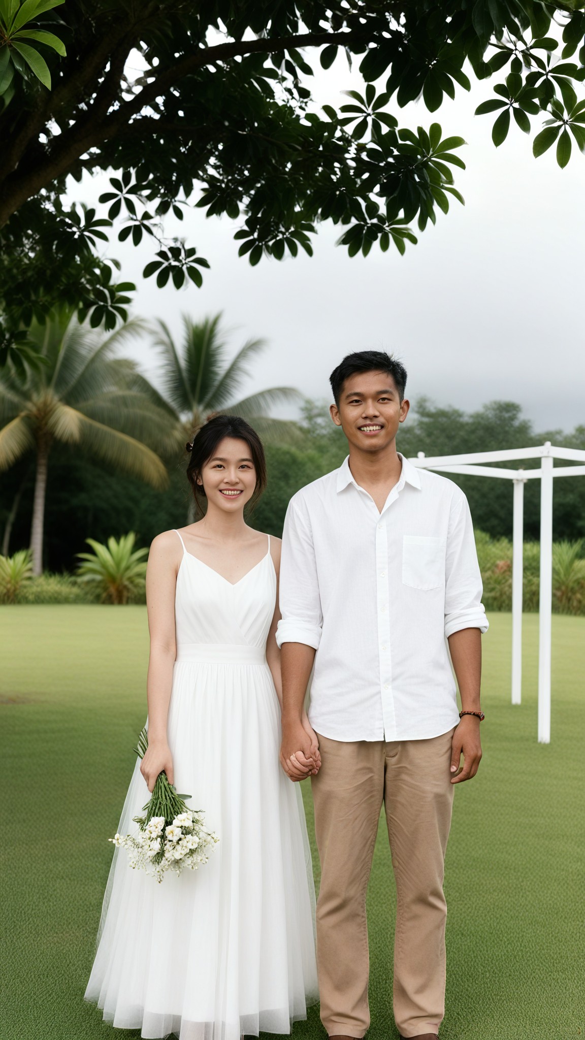 Minimal White Dress Garden image