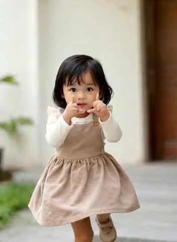 👶cute baby dance -15s image