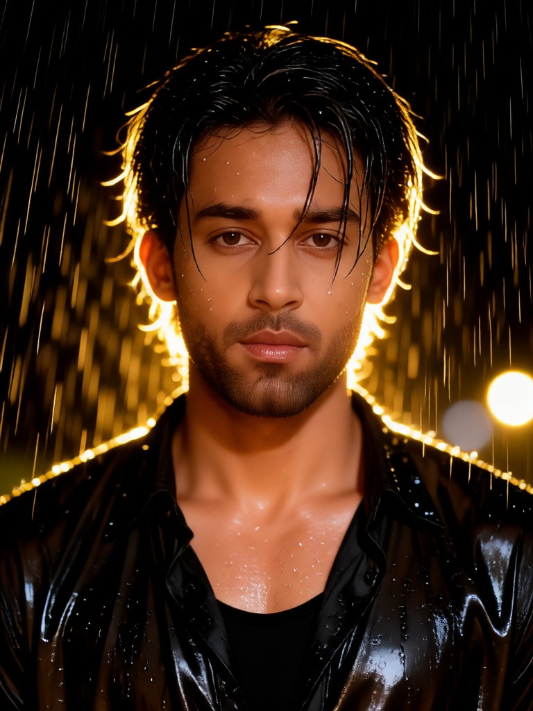 Wet bodied fierce man：06 image
