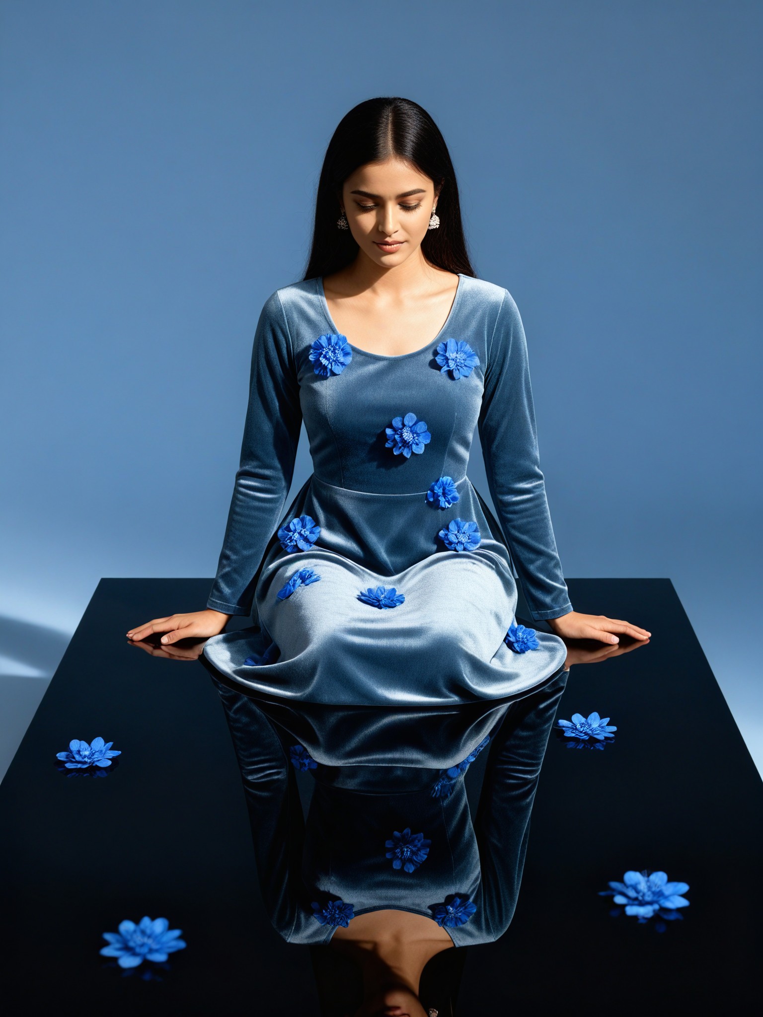 BlueHydrangeaMirror_1 image
