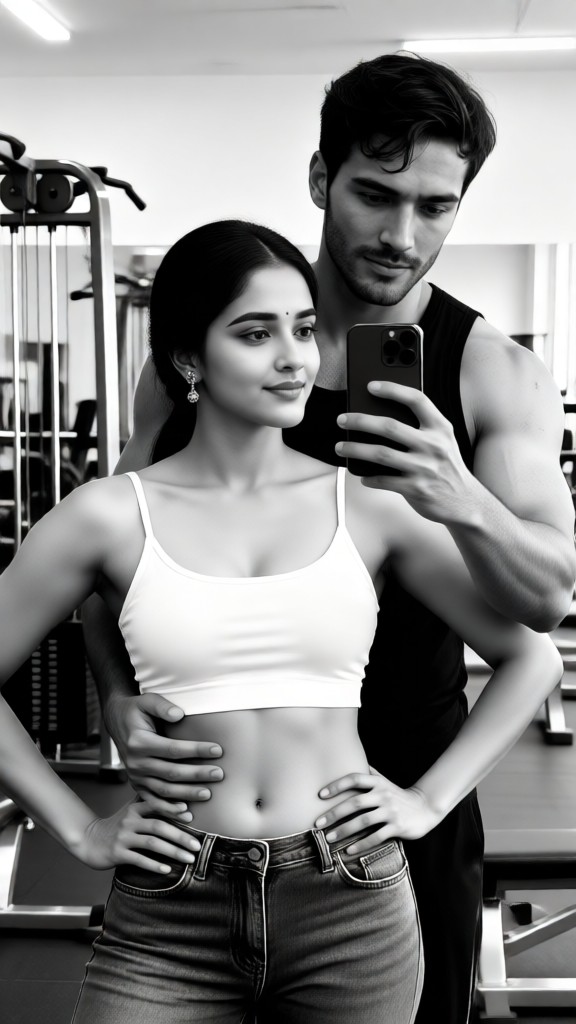 Couple takes a mirror selfie-p1 image