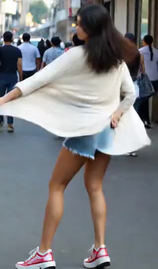 Continuous leg-shaking dance image