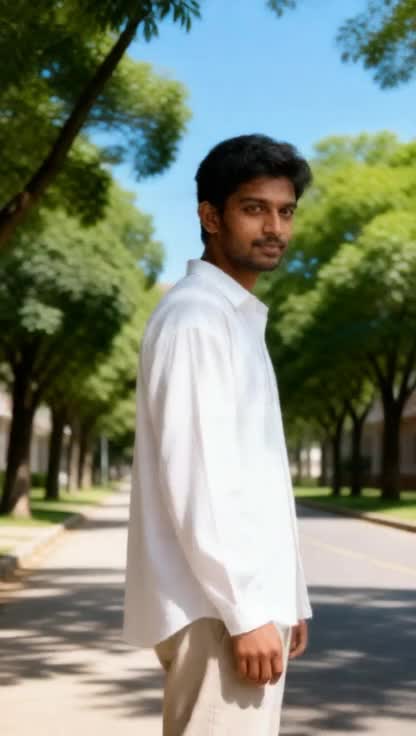 AI Girlfriend: Youthful Campus Scene image