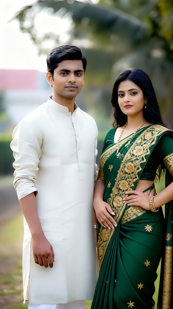 Green Sari image