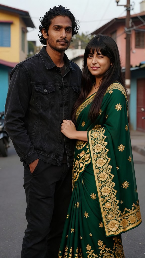 Green Sari image
