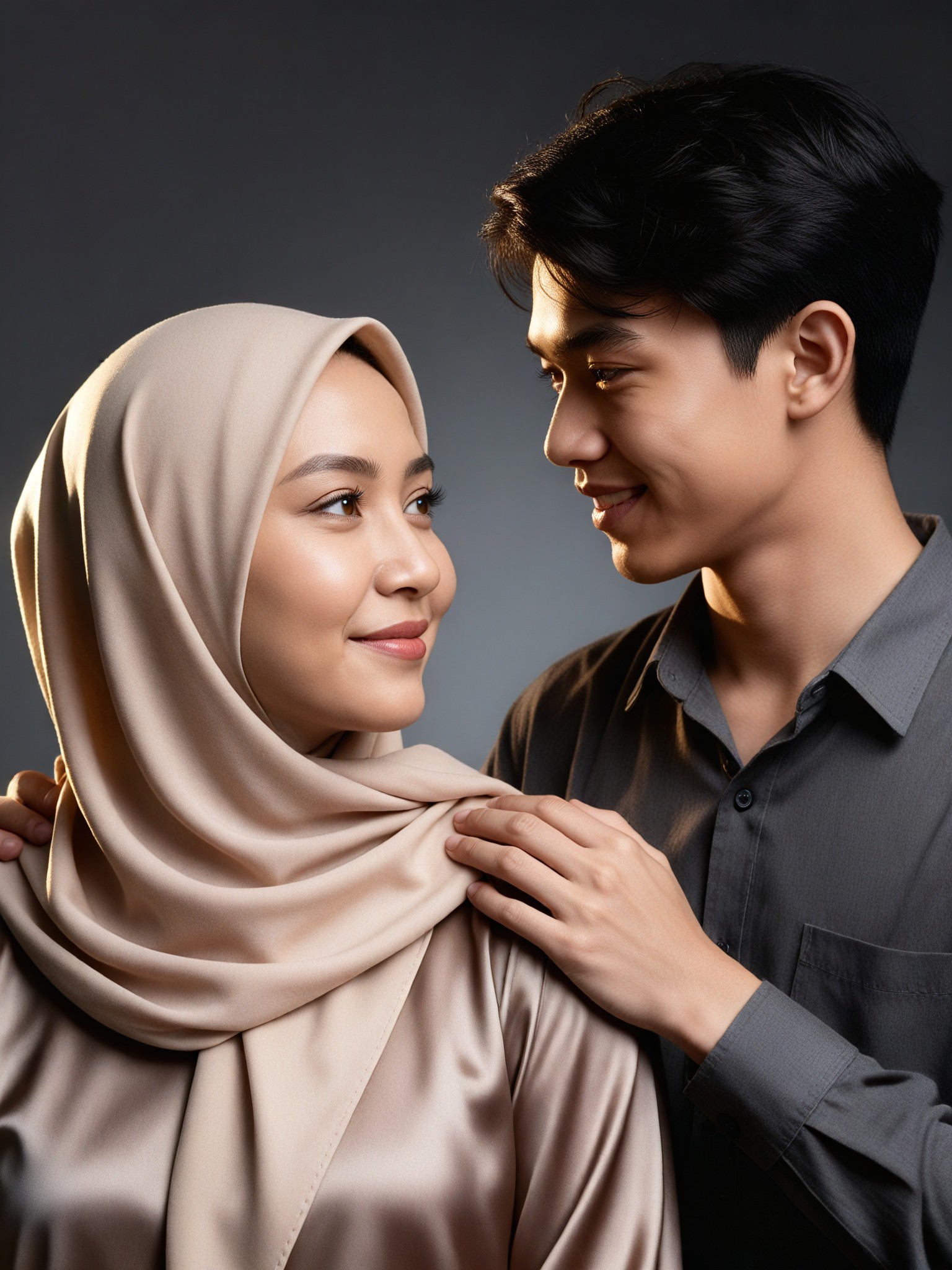 Intimate Grey Portrait image
