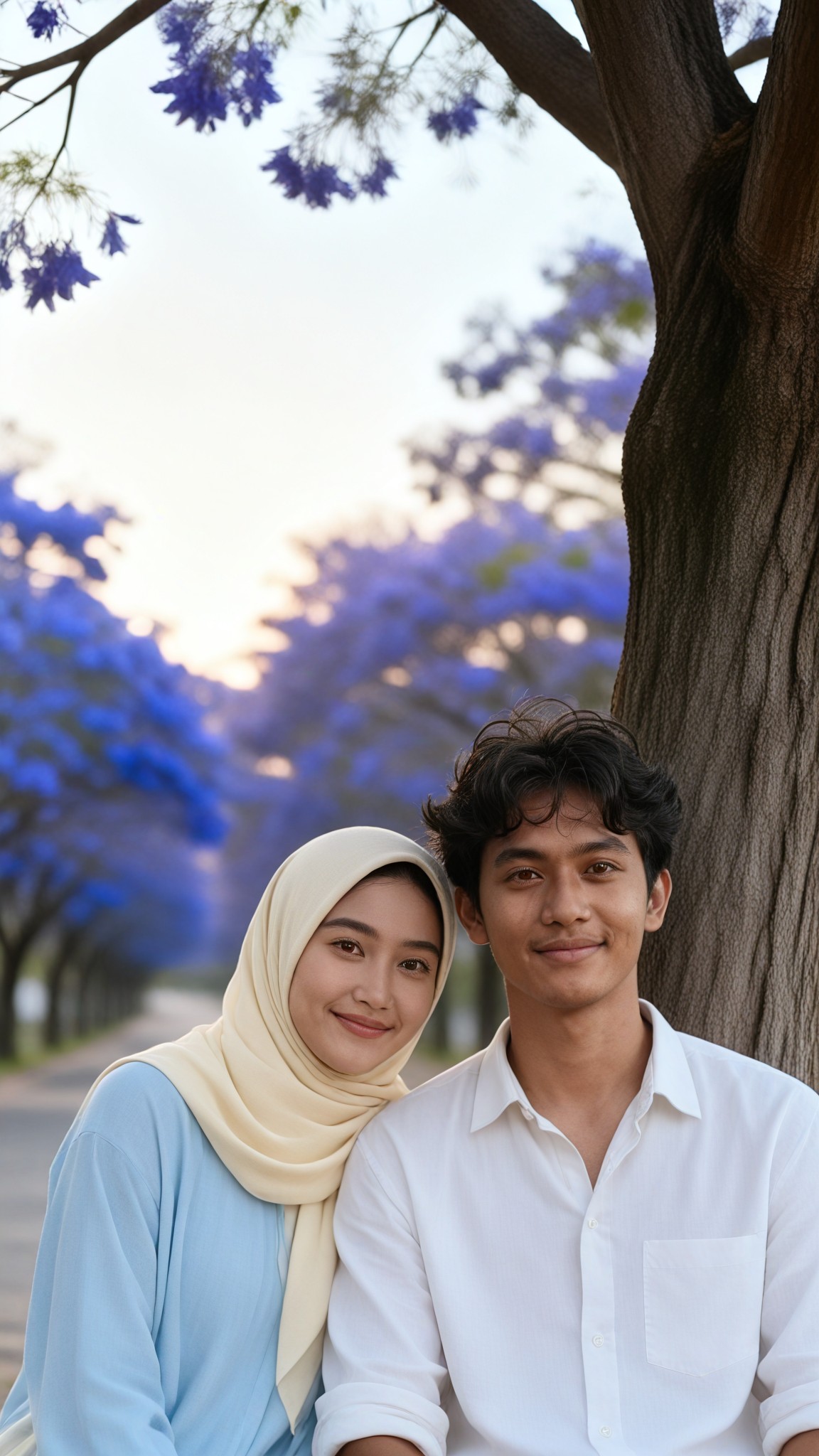 Jacaranda Sitting Couple image
