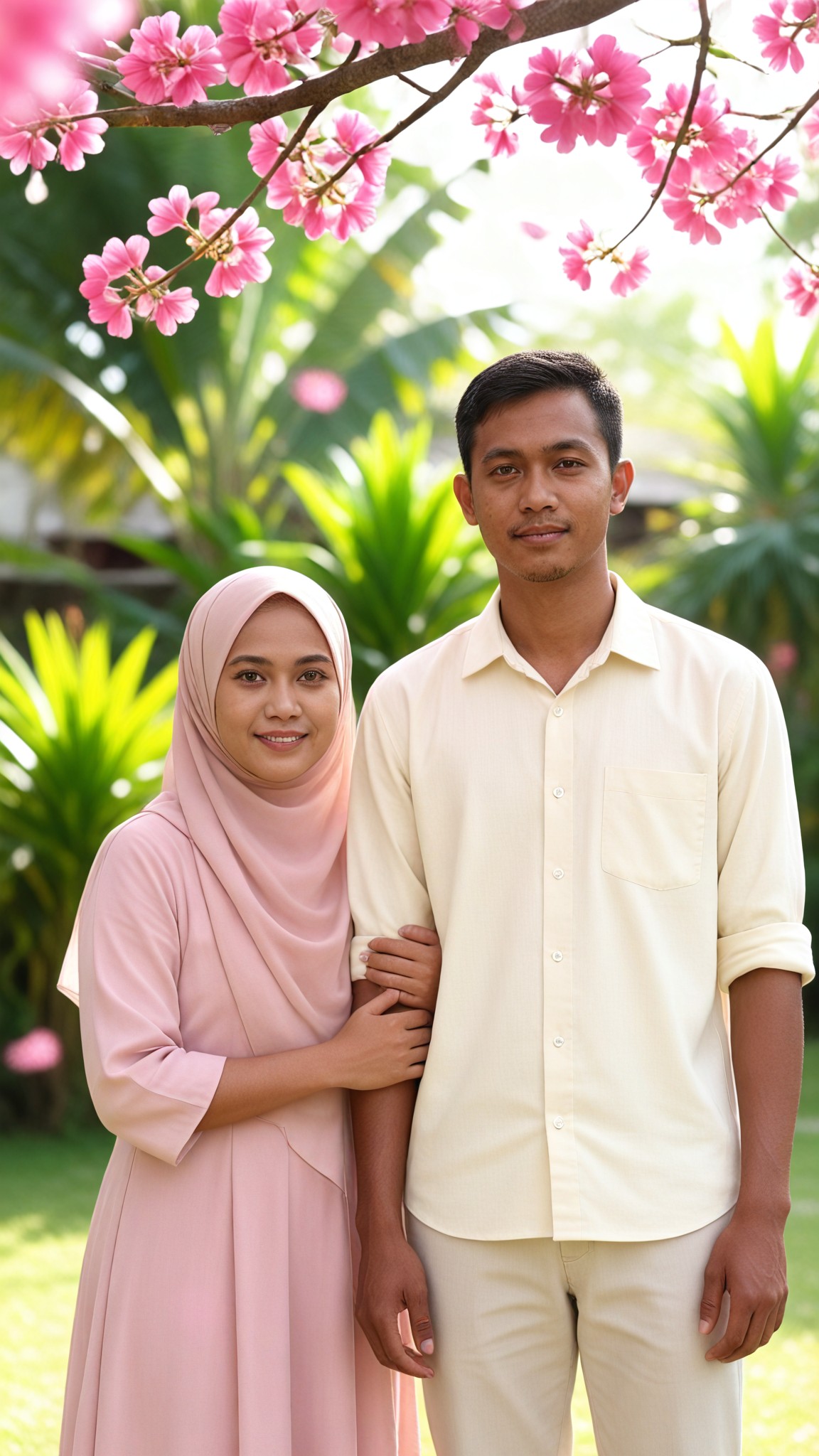 Blossom Couple Wallpaper image