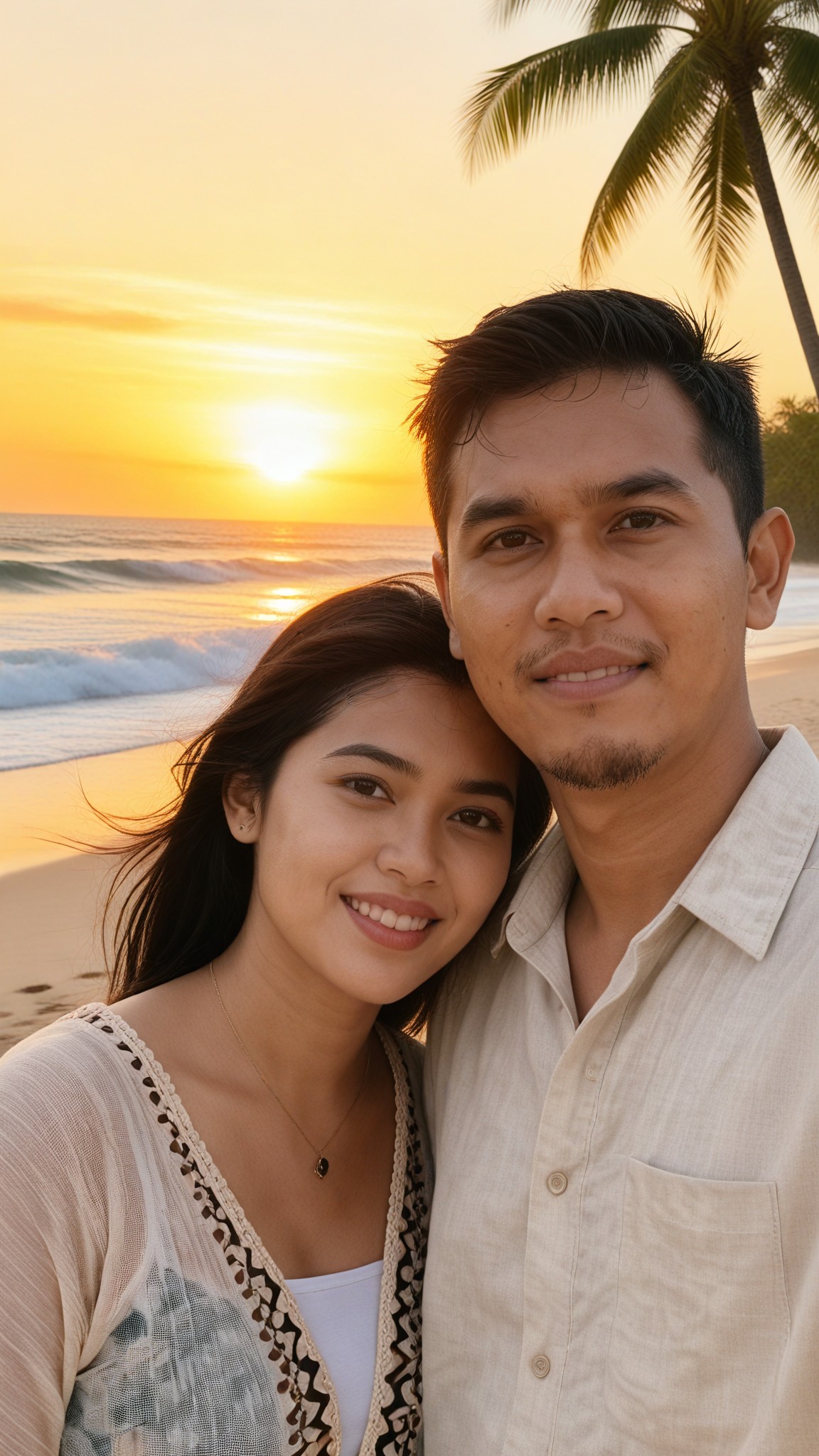 Sunset Selfie Wallpaper image