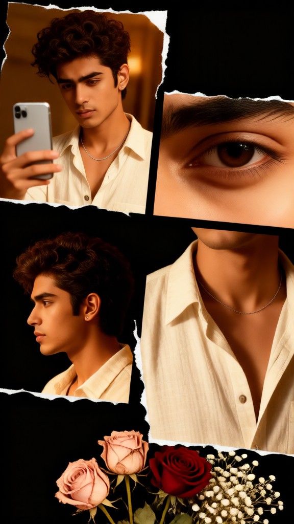 Handsome man collage poster image
