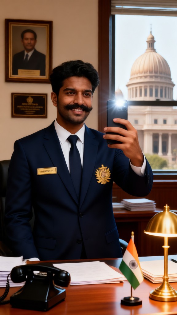 Indian government officials image