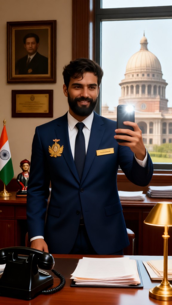 Indian government officials-v image