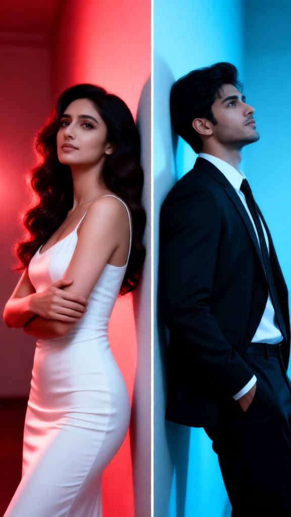 red and blue image