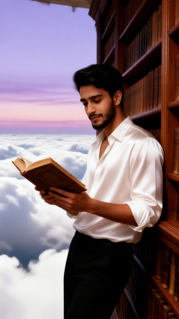 Reading books together with my AI girlfriend in the cloud image