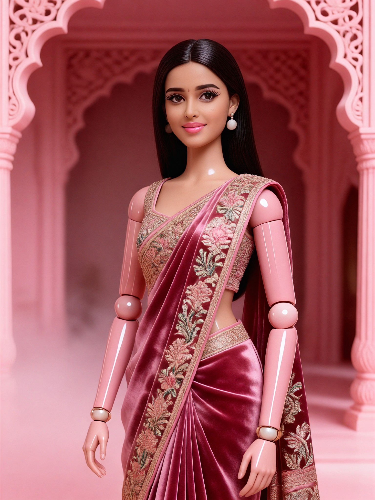 Realistic Pink Dream Barbie Doll image