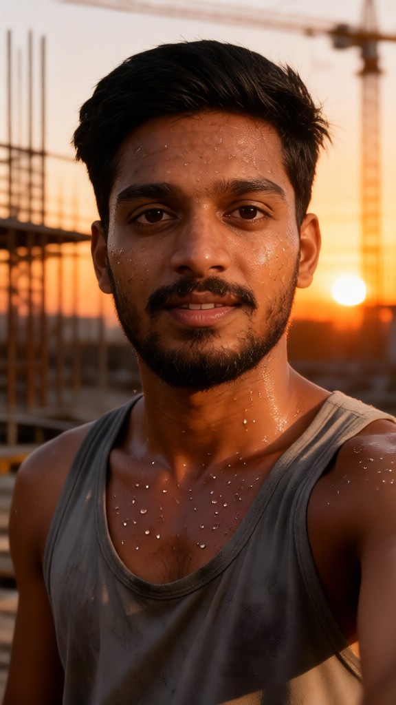 A day of hard work. image