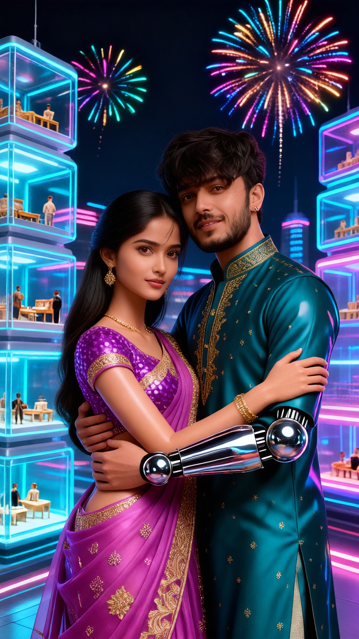 Futuristic Indian Urban Space: Real-life Barbie image