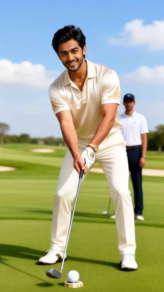 Boss Ba plays golf image