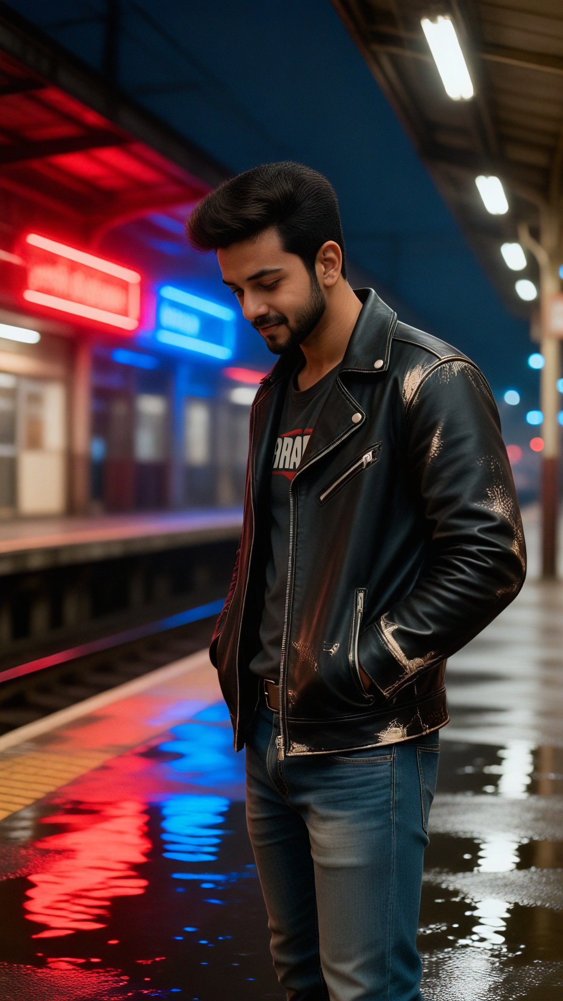 Midnight Station Blur Portrait image
