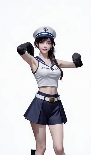 AI action simulation - sailor girls dance Tiktok dance - pompitup dance image