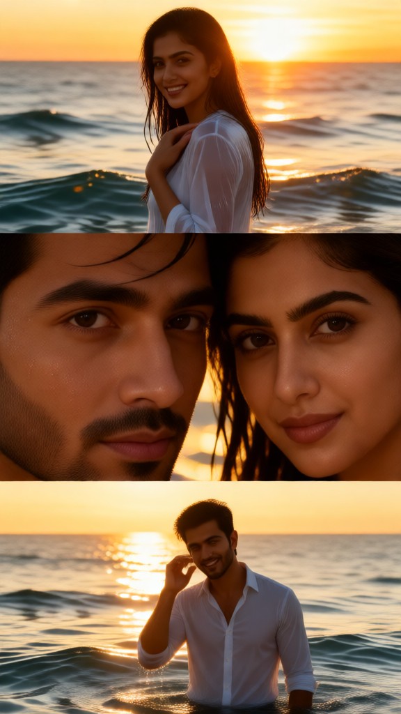 Sea and eyes image