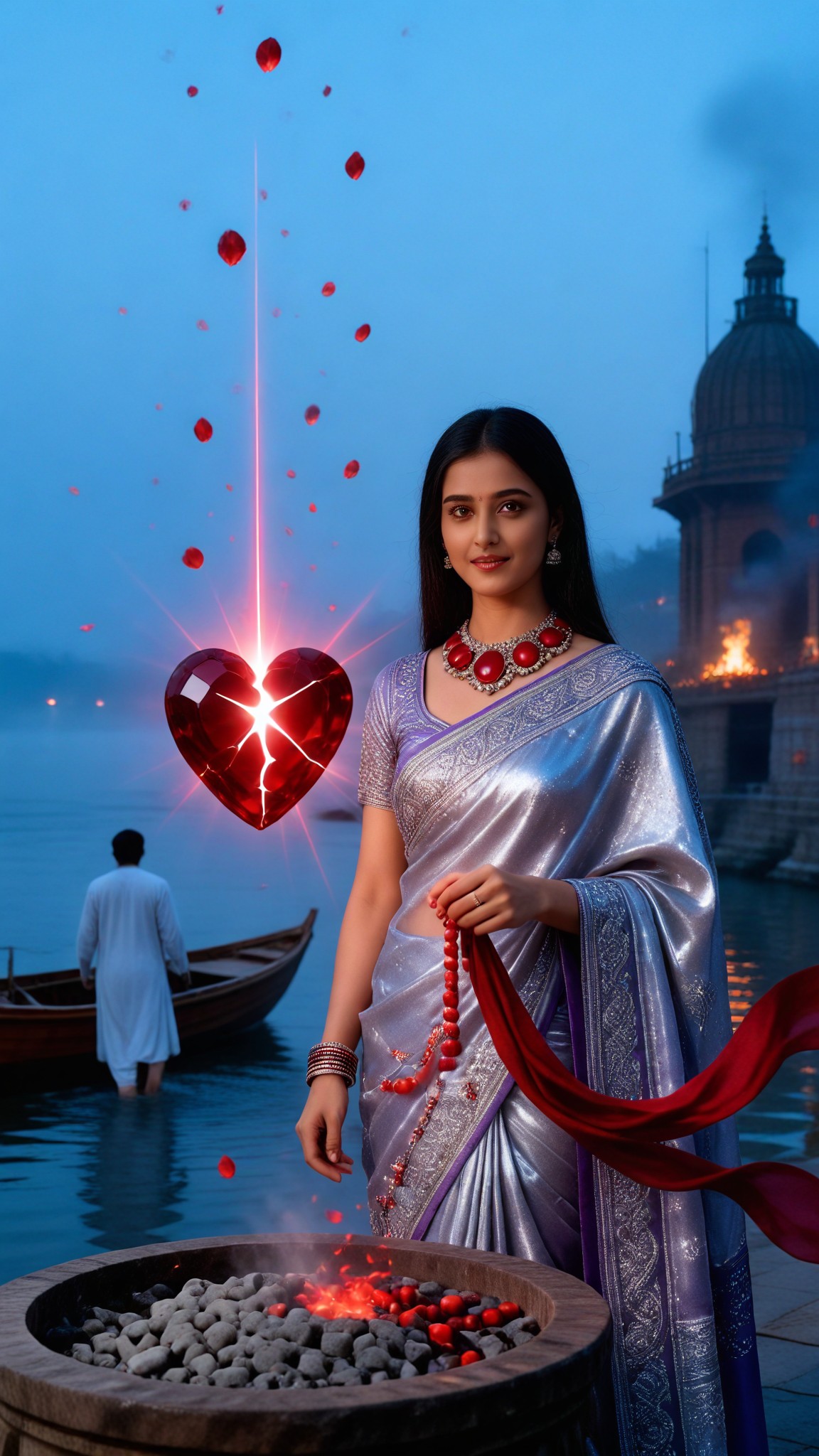 Broken Heart on the Banks of the Ganges image