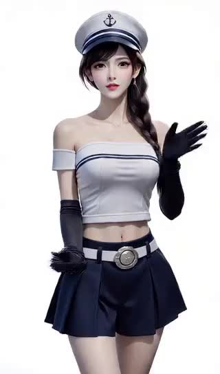 AI action simulation - sailor girls dance Tiktok image