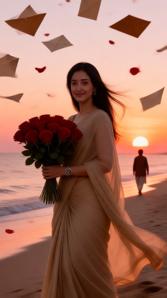 Parting at the seaside and leaving gracefully image