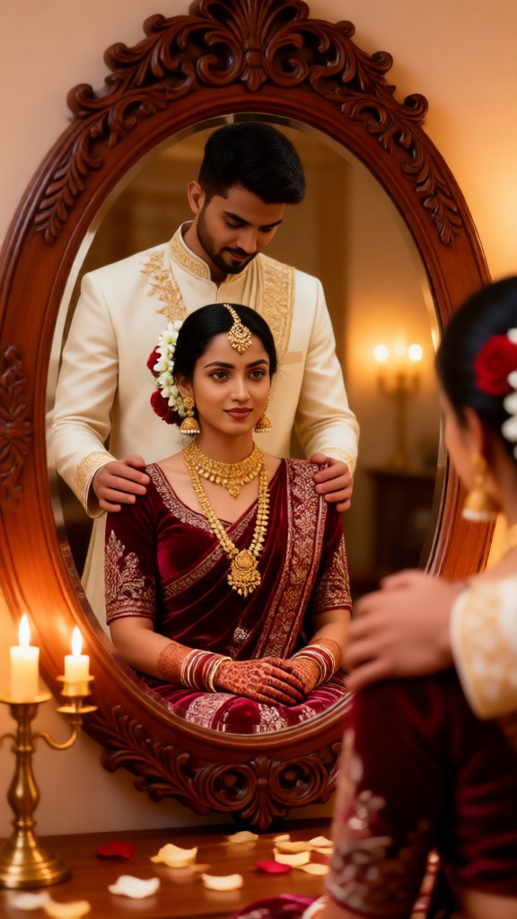 The Bride in the Mirror image
