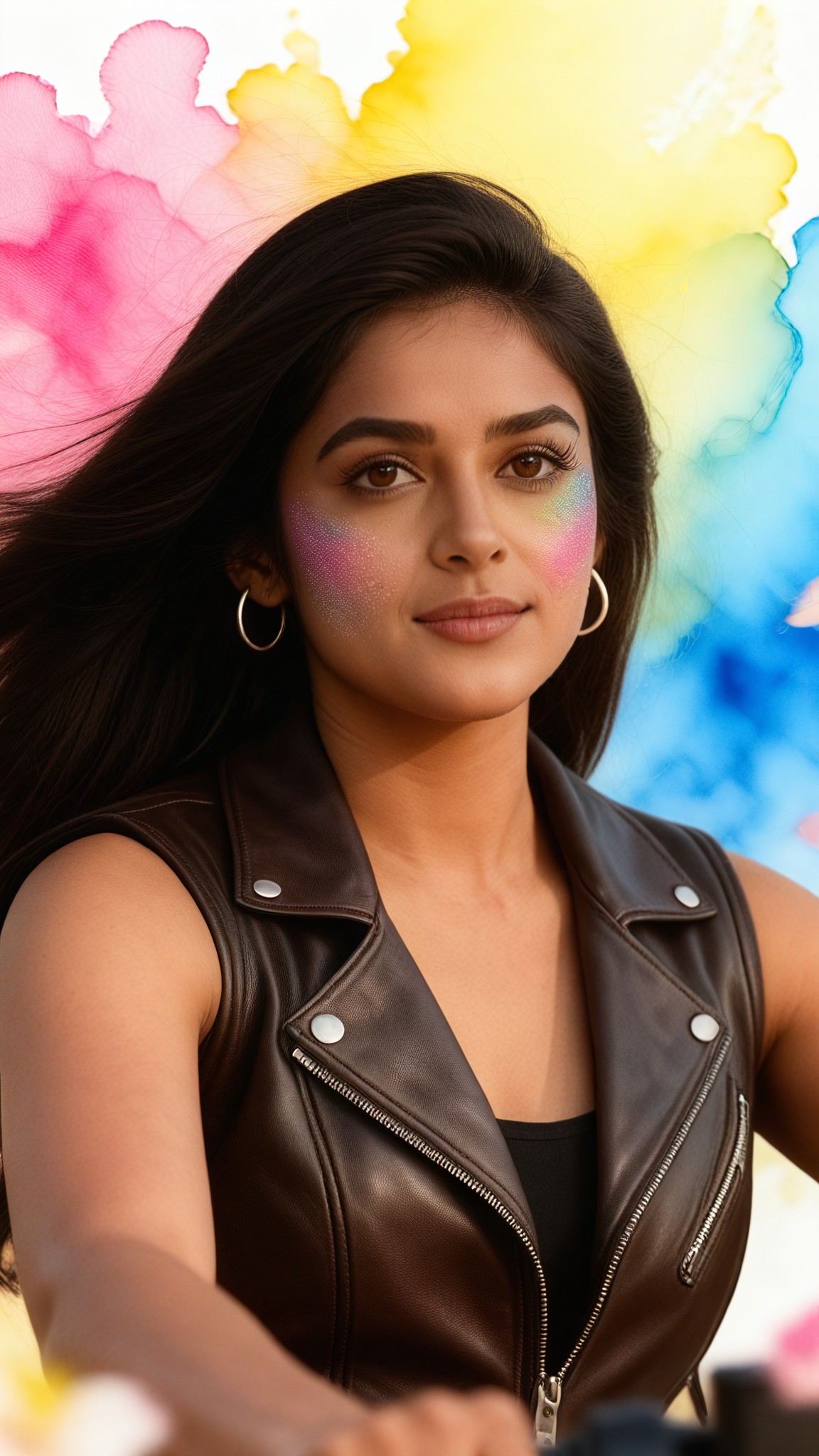 Holi Watercolor image
