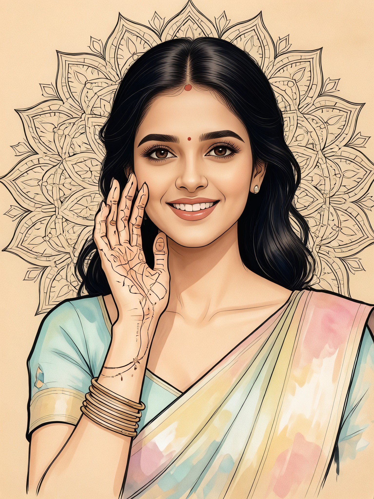 Ink Mehndi Smile image
