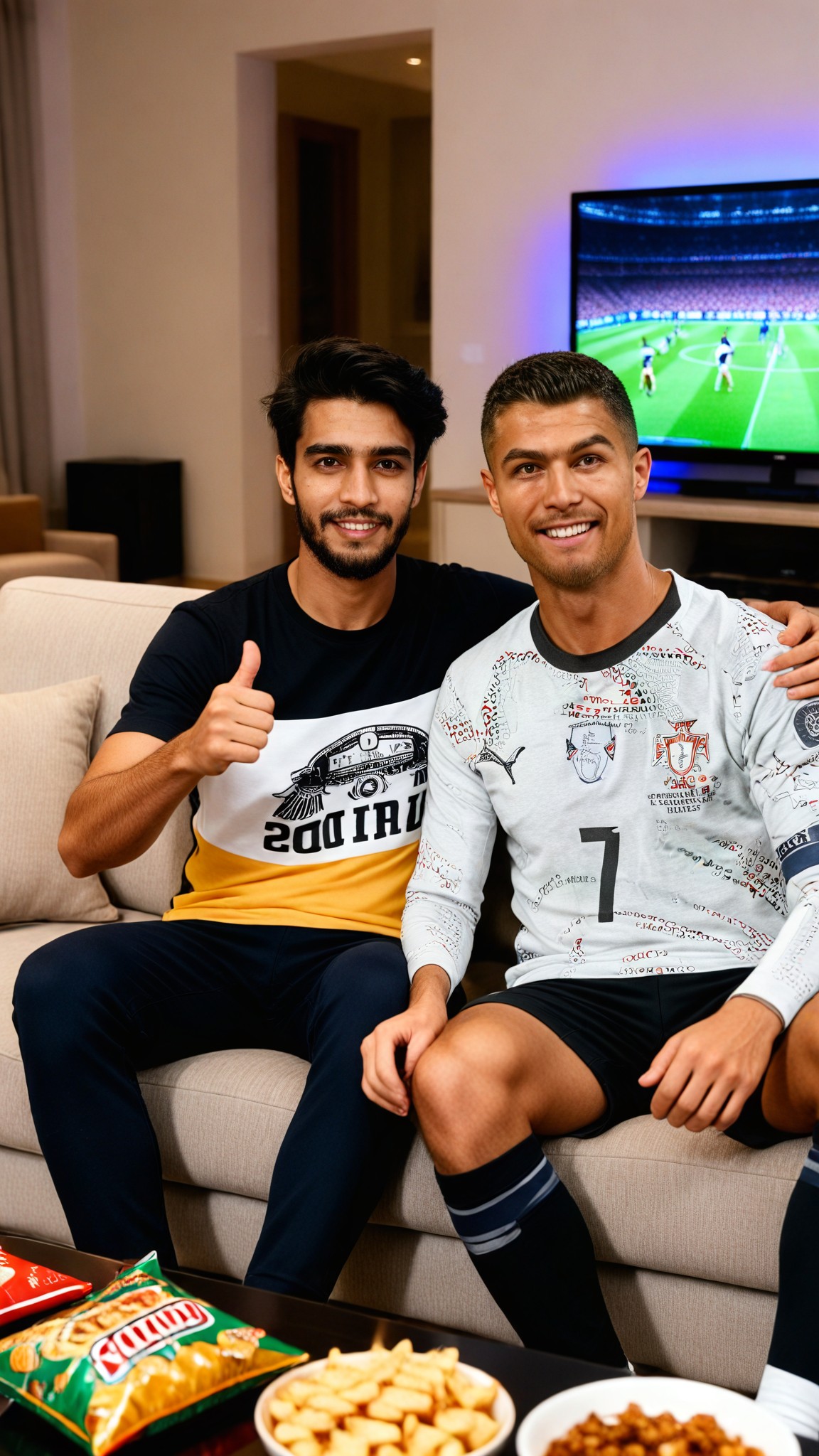 Watch a football match with Cristiano Ronaldo image