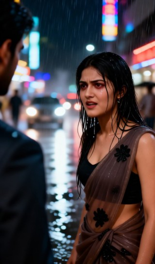 Female lead in a romance movie image