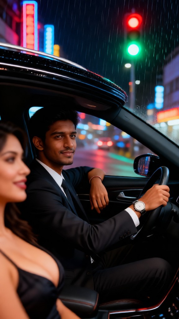 Ride a motor or Drive a car image
