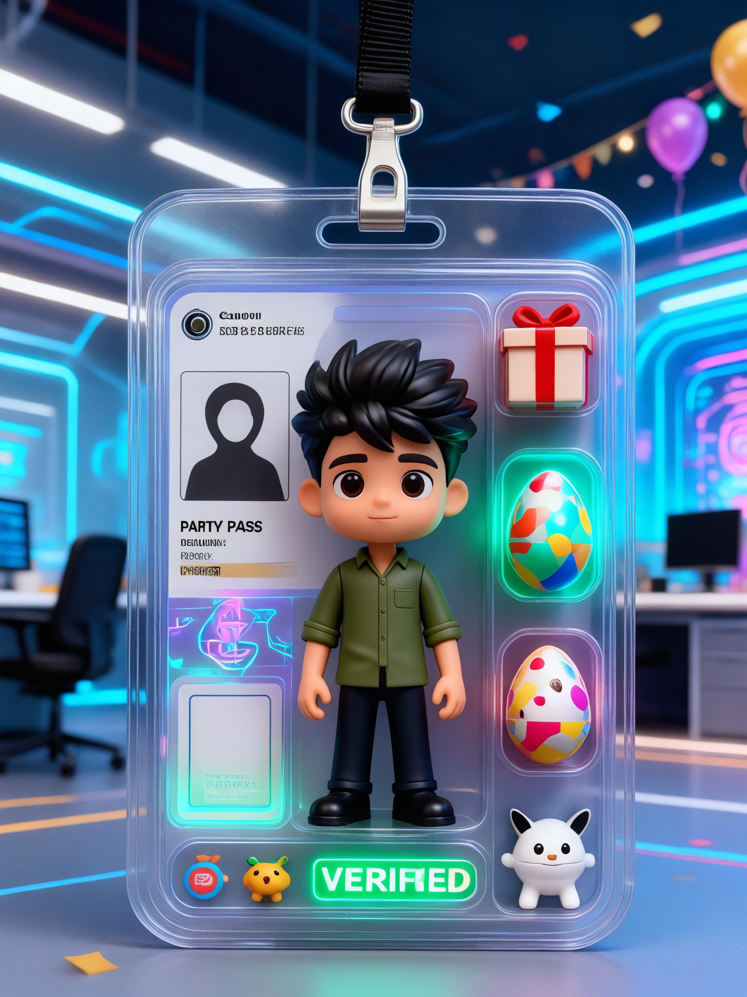 Party Pass Badge Figure image