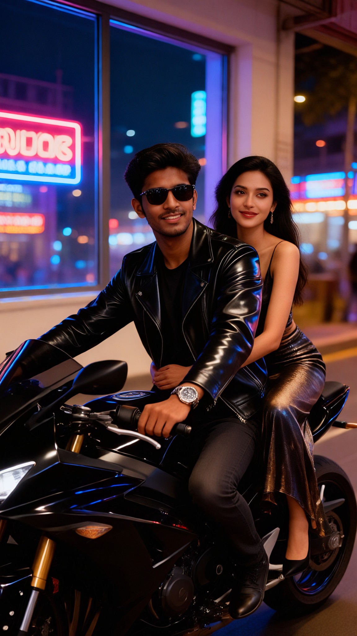 Ride a motor or Drive a car image