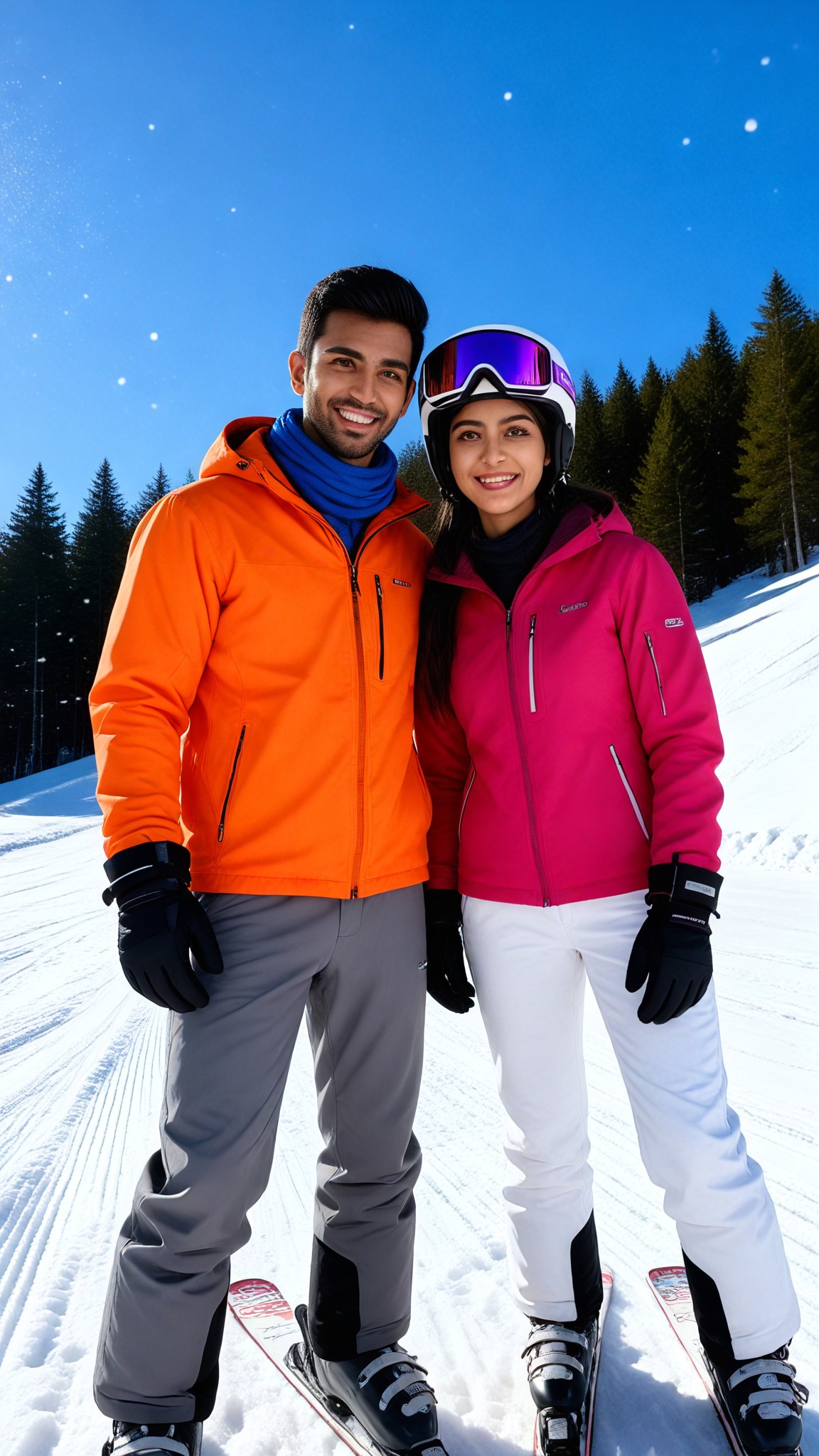 Alpine skiing selfie - p3 image
